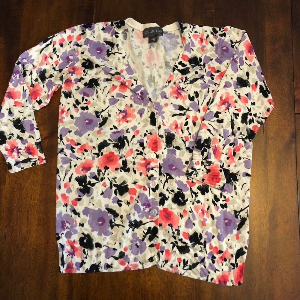 Petite Floral Cardigan
